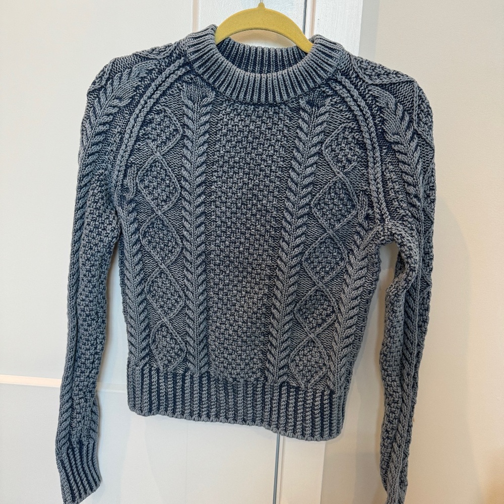 NWT LL Bean Signature 100% Cotton Fisherman Sweater